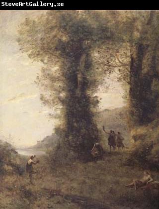 Jean Baptiste Camille  Corot Pastorale (mk11)